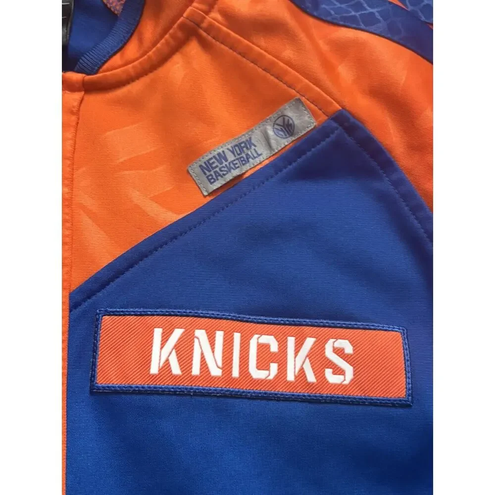 Rare 2013 Men's New York Knicks Adidas On Court Warm Up Performance Jacket Sz M
